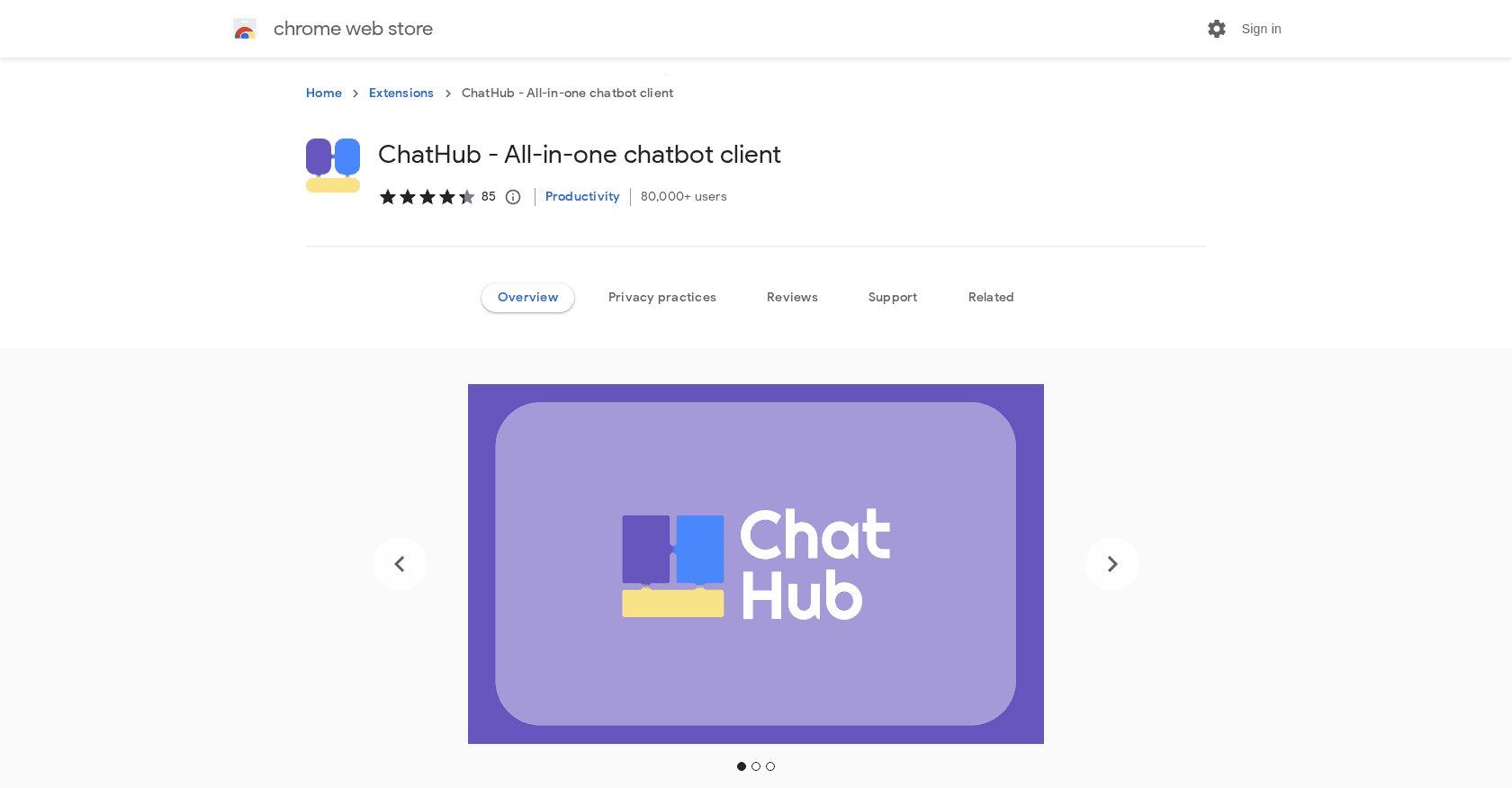 ChatHub screenshot