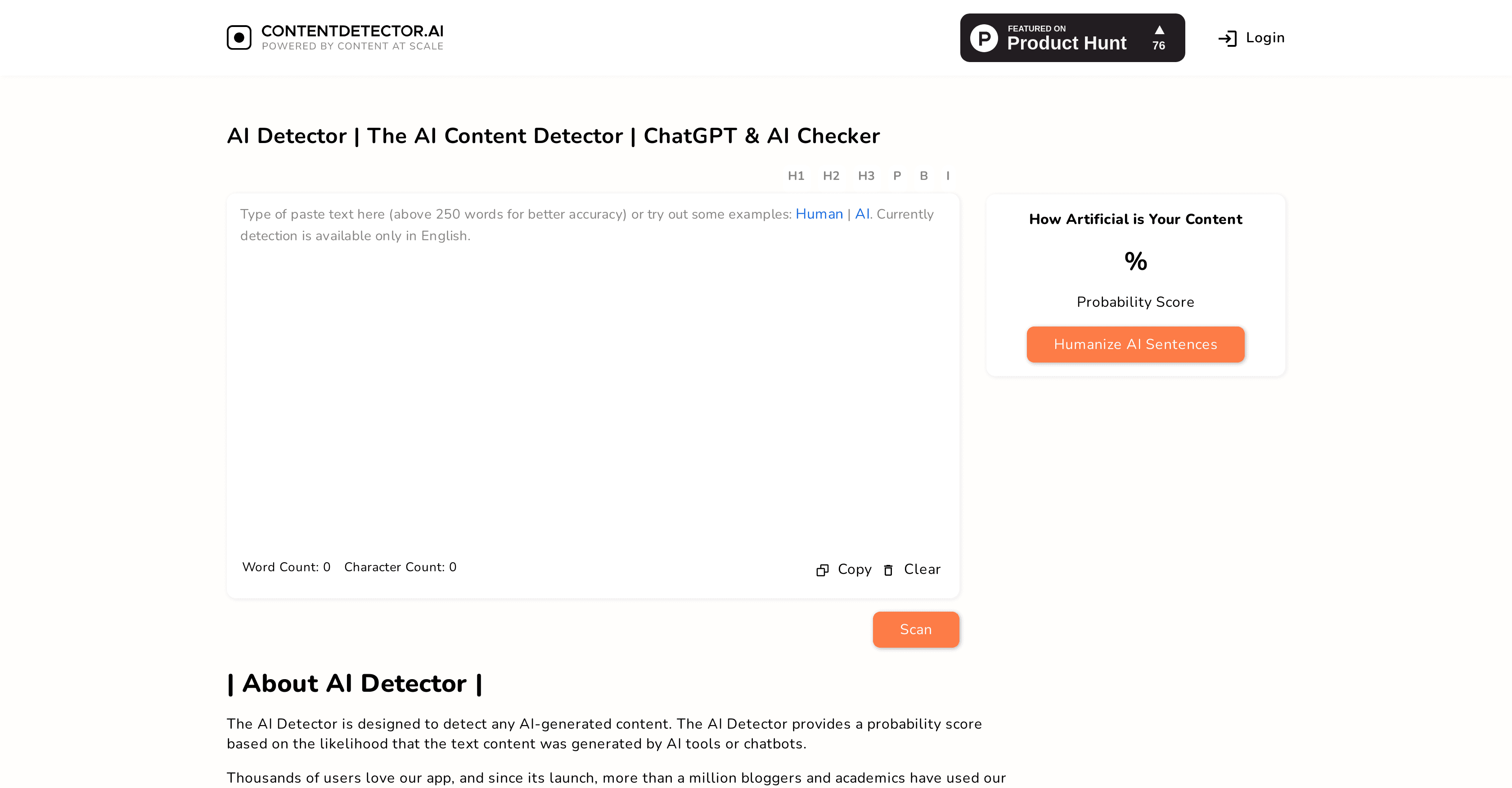 ContentDetector screenshot