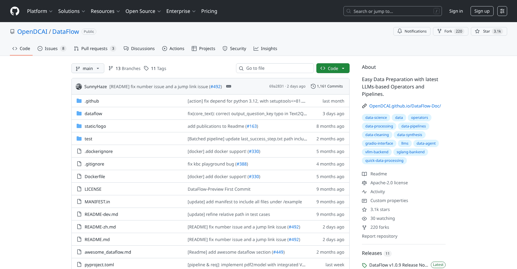 DataFlow screenshot