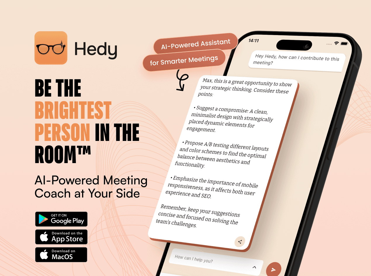 Hedy AI screenshot