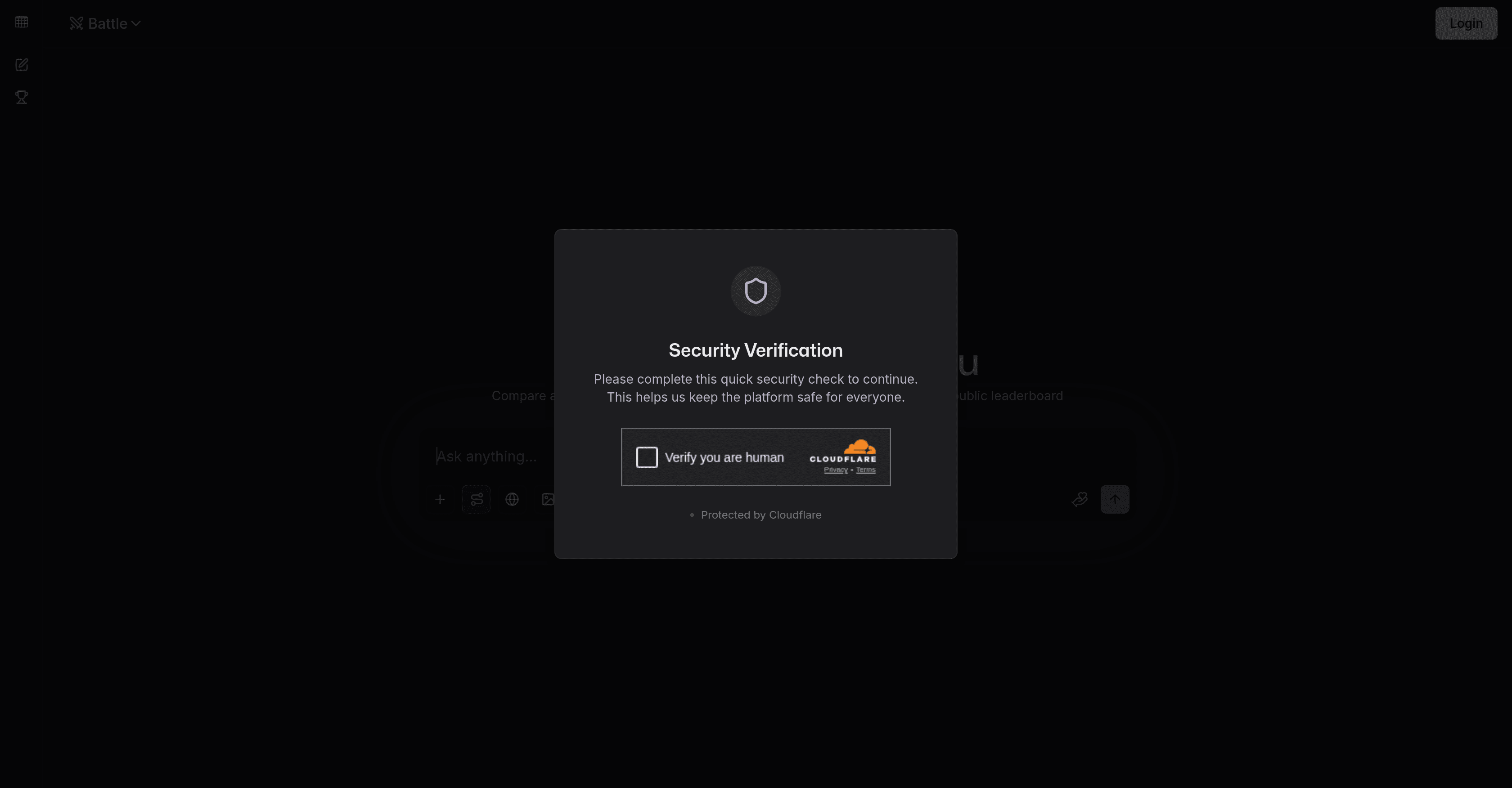 LMArena screenshot