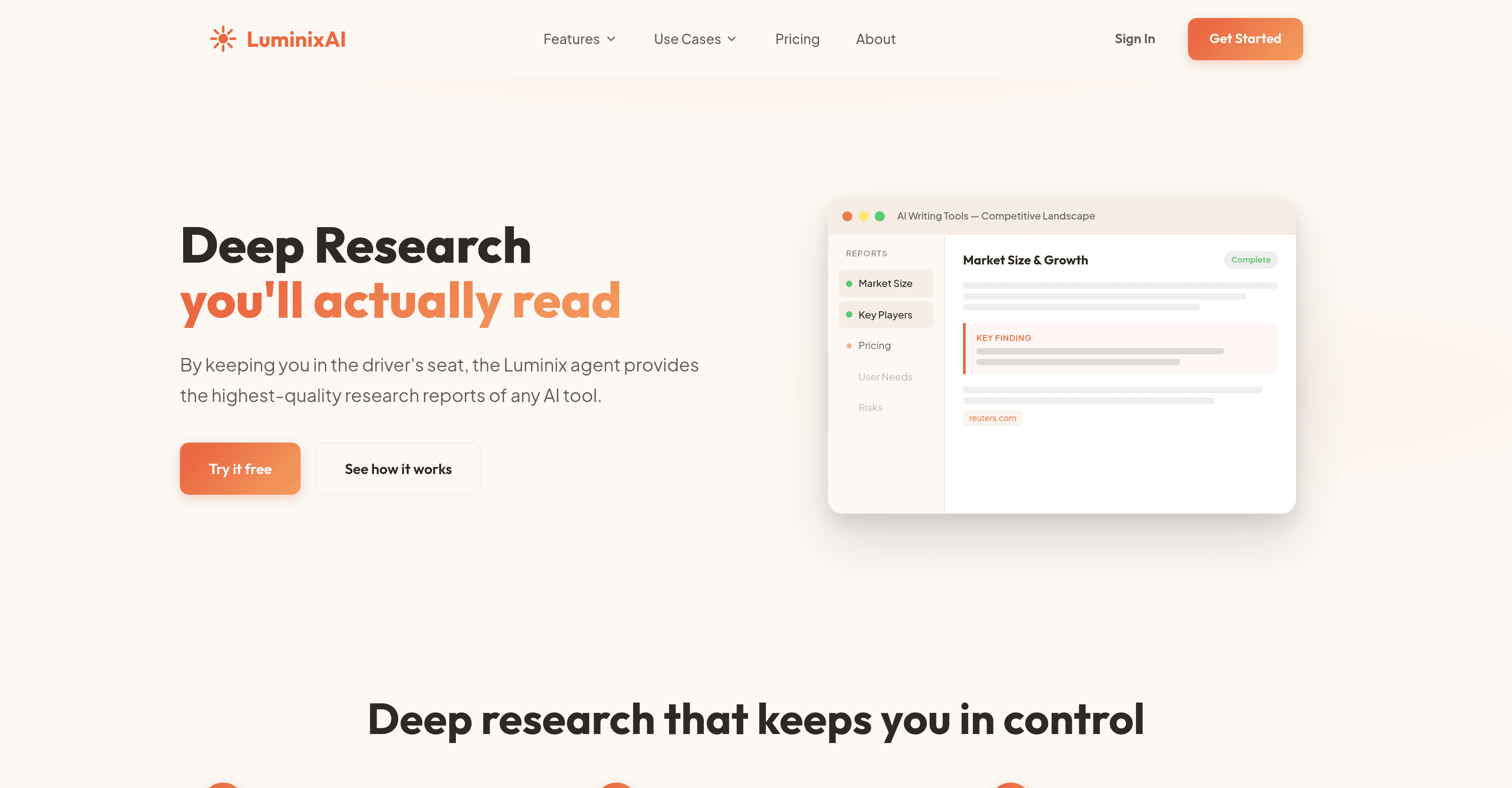 LuminixAI screenshot