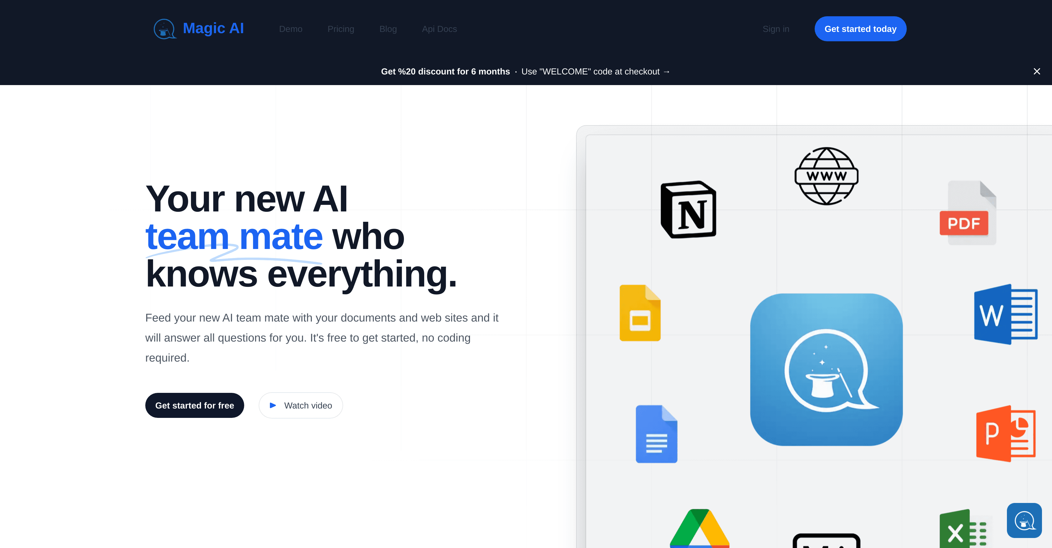 MagicAI Chatbots screenshot