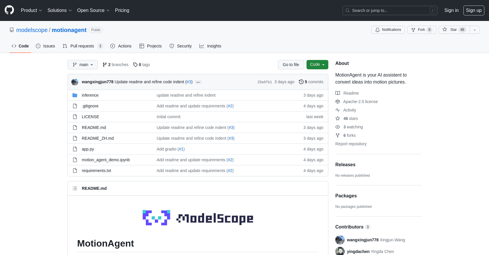 Motionagent screenshot