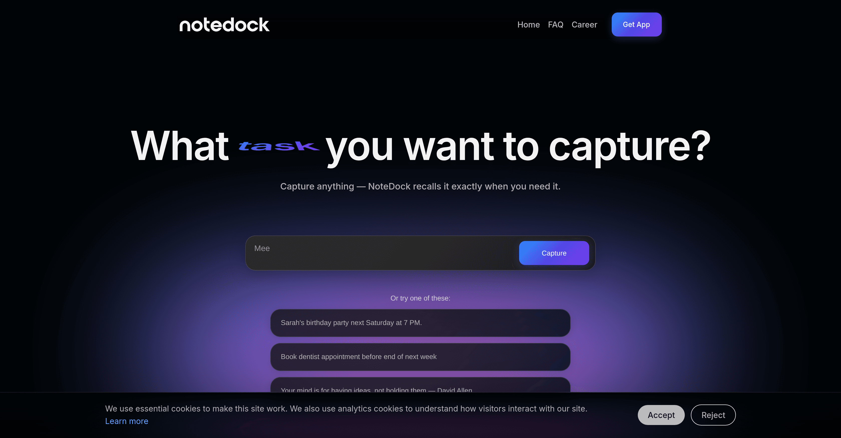 NoteDock screenshot