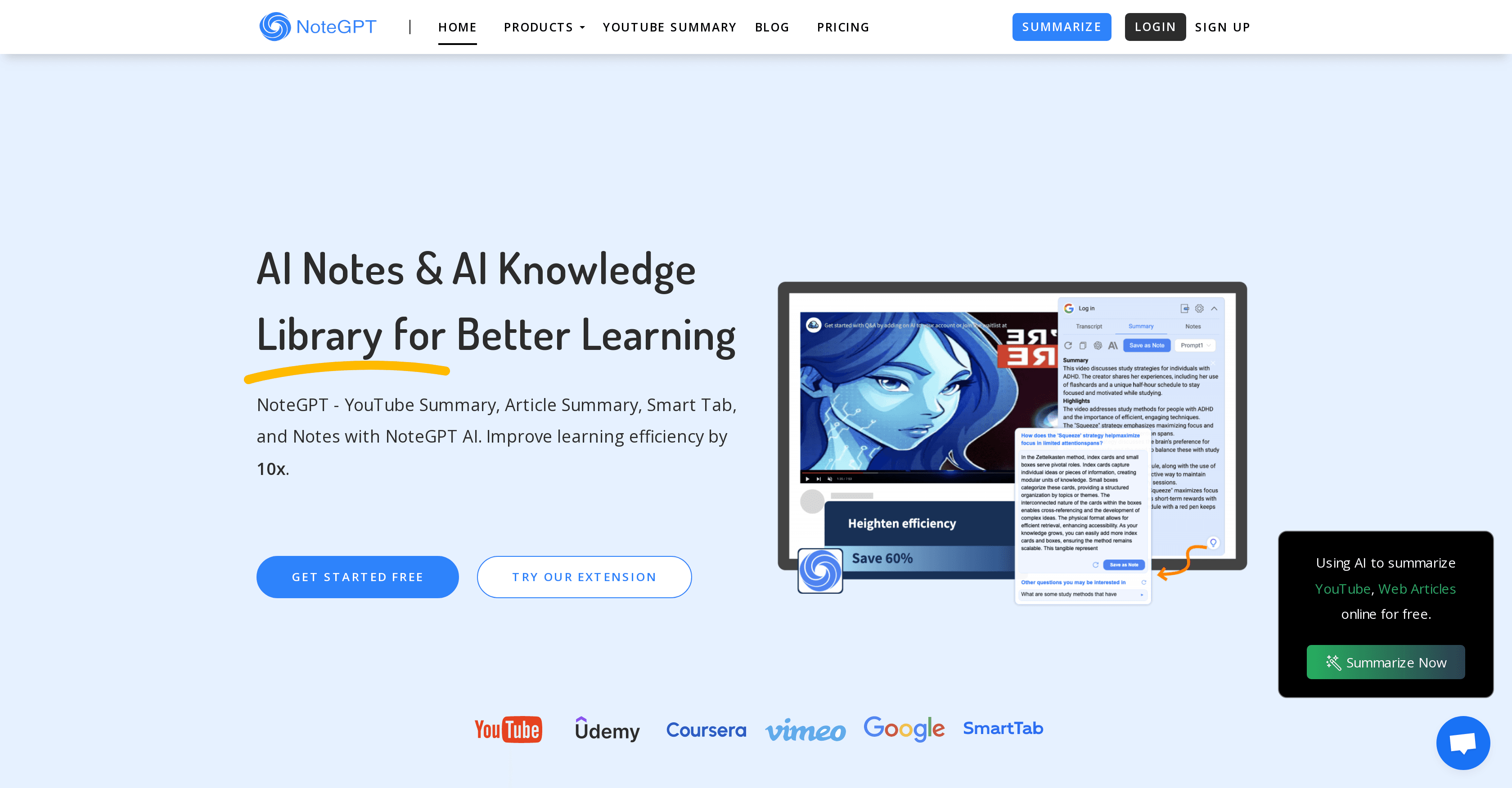 NoteGPT screenshot