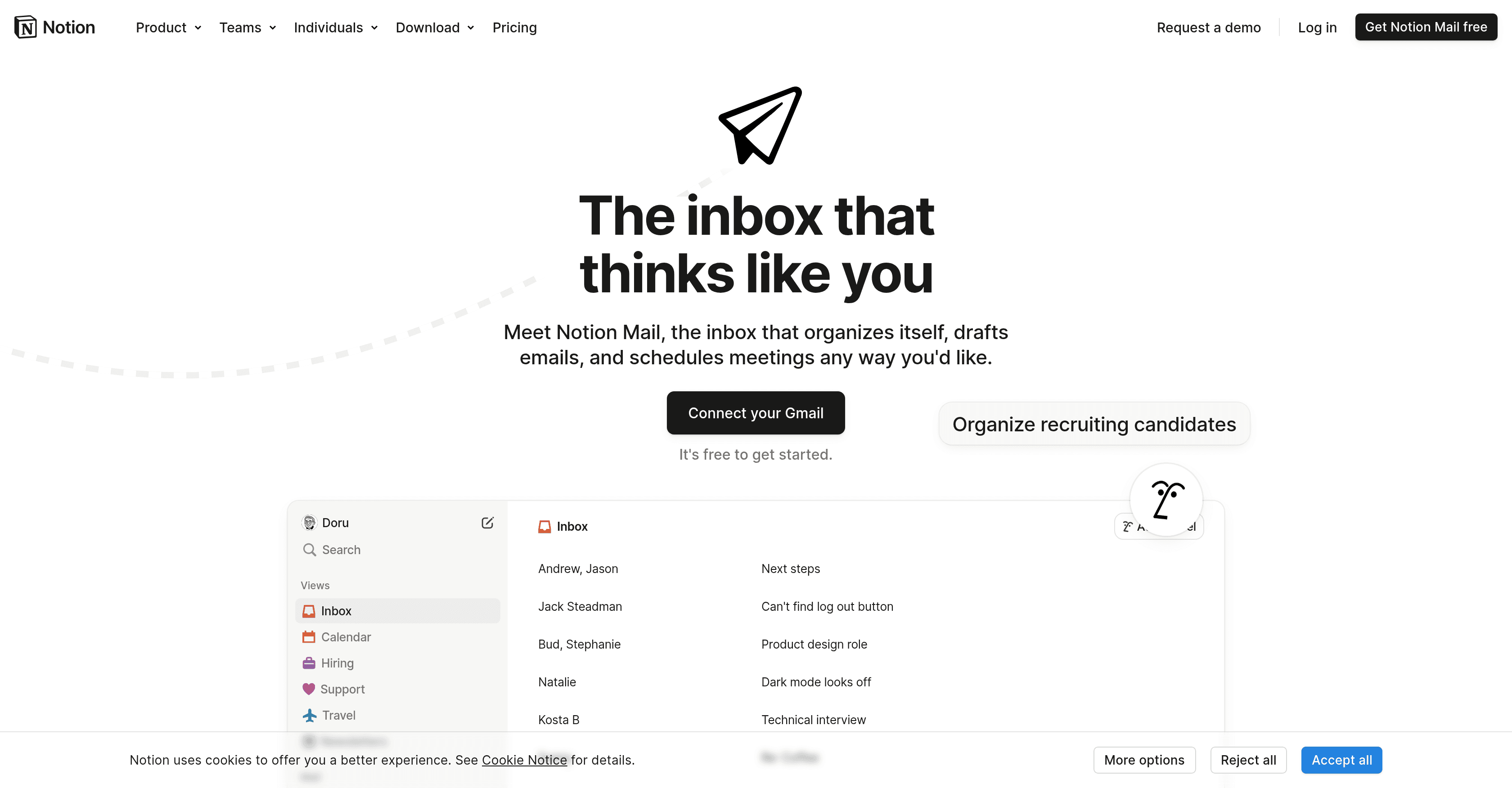 Notion screenshot