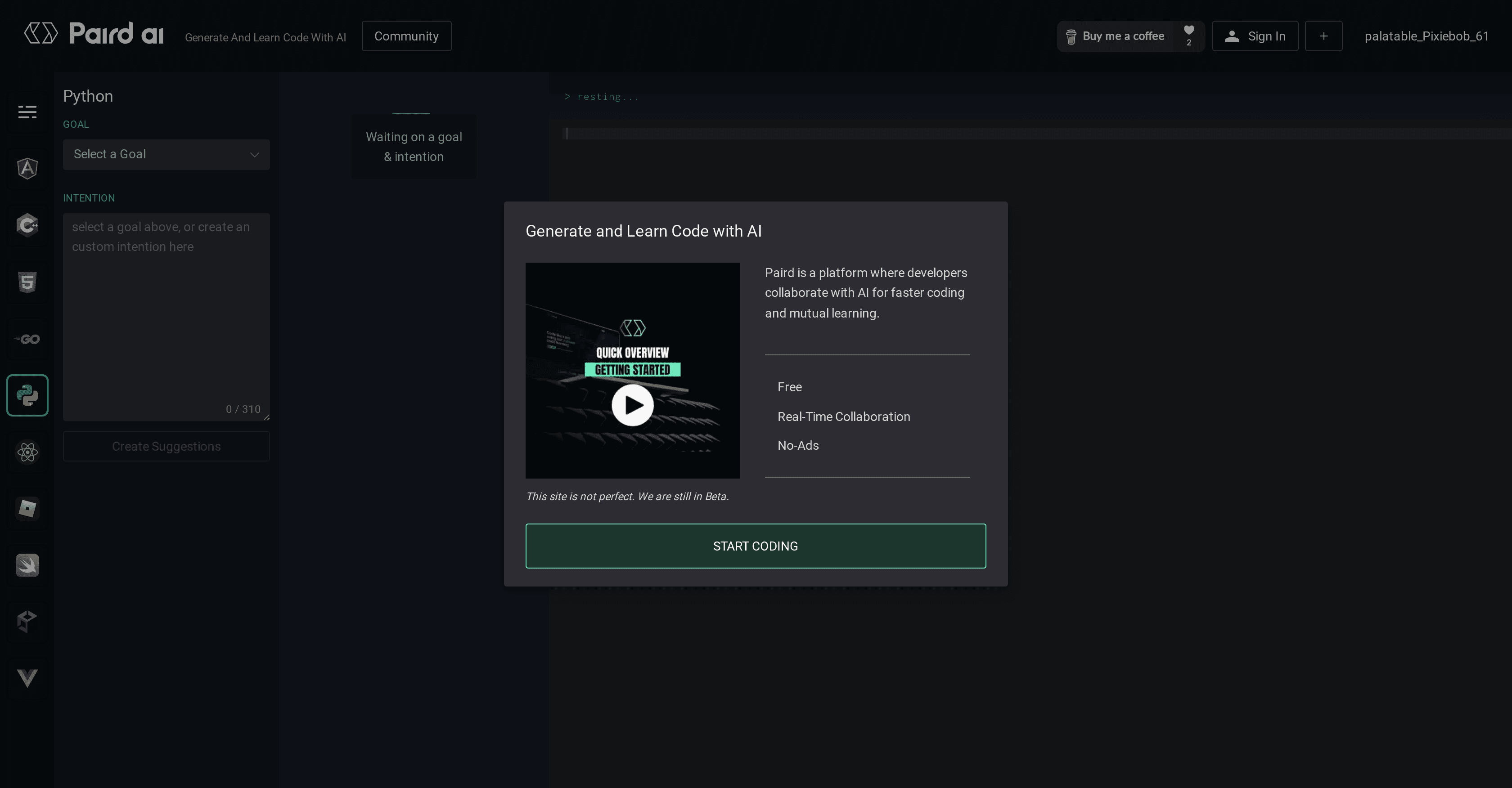Paird.ai screenshot