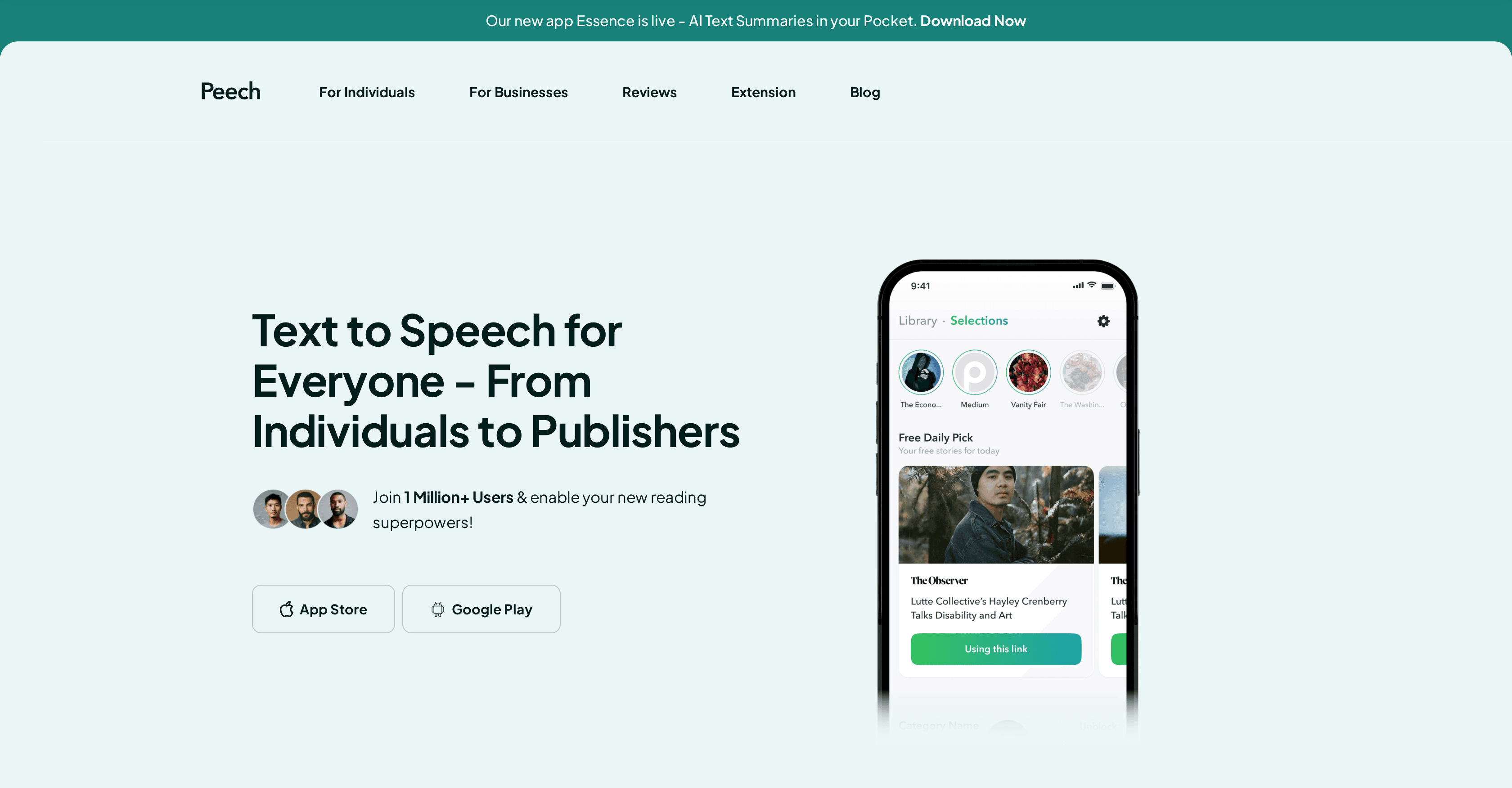 Peech App screenshot