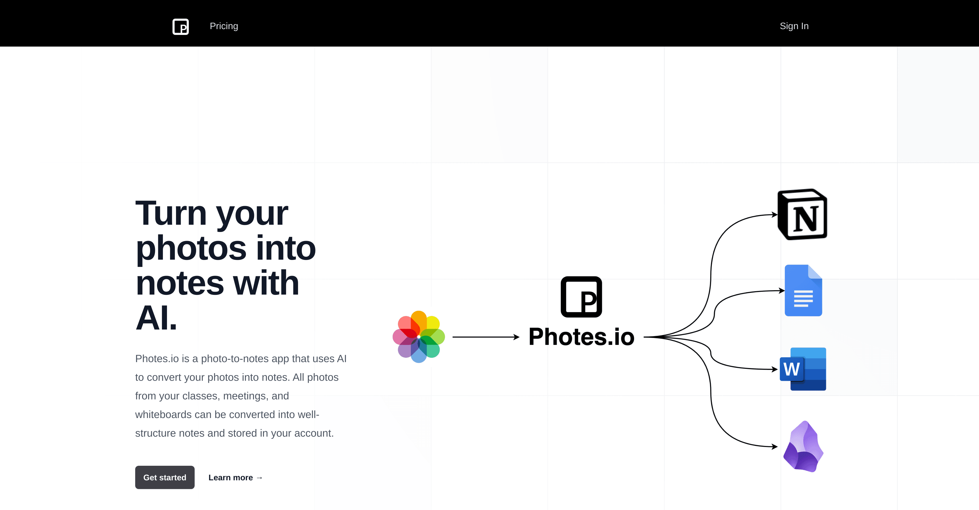 Pixno - AI note taking assistant screenshot