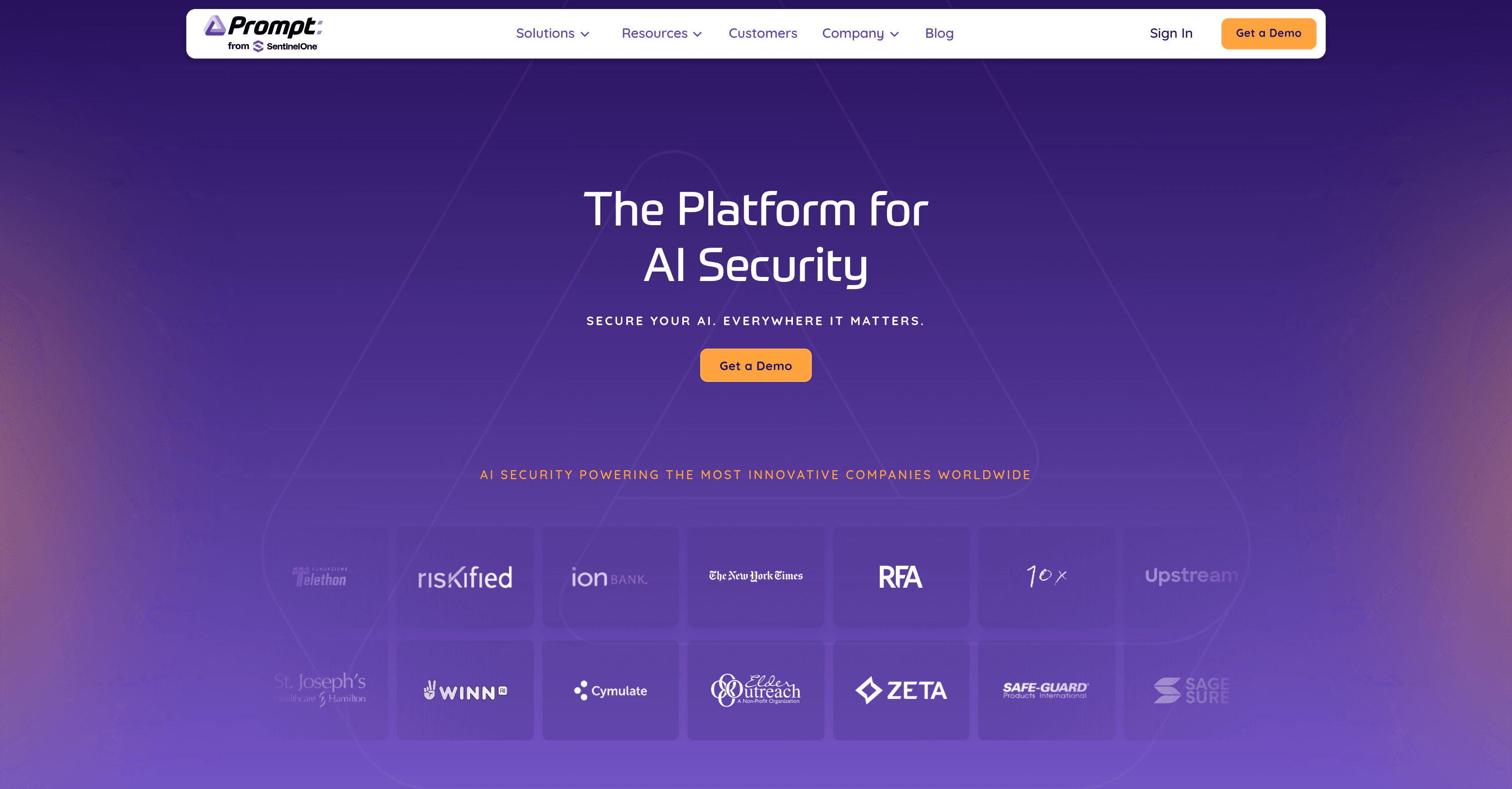 Prompt Security by SentinelOne screenshot