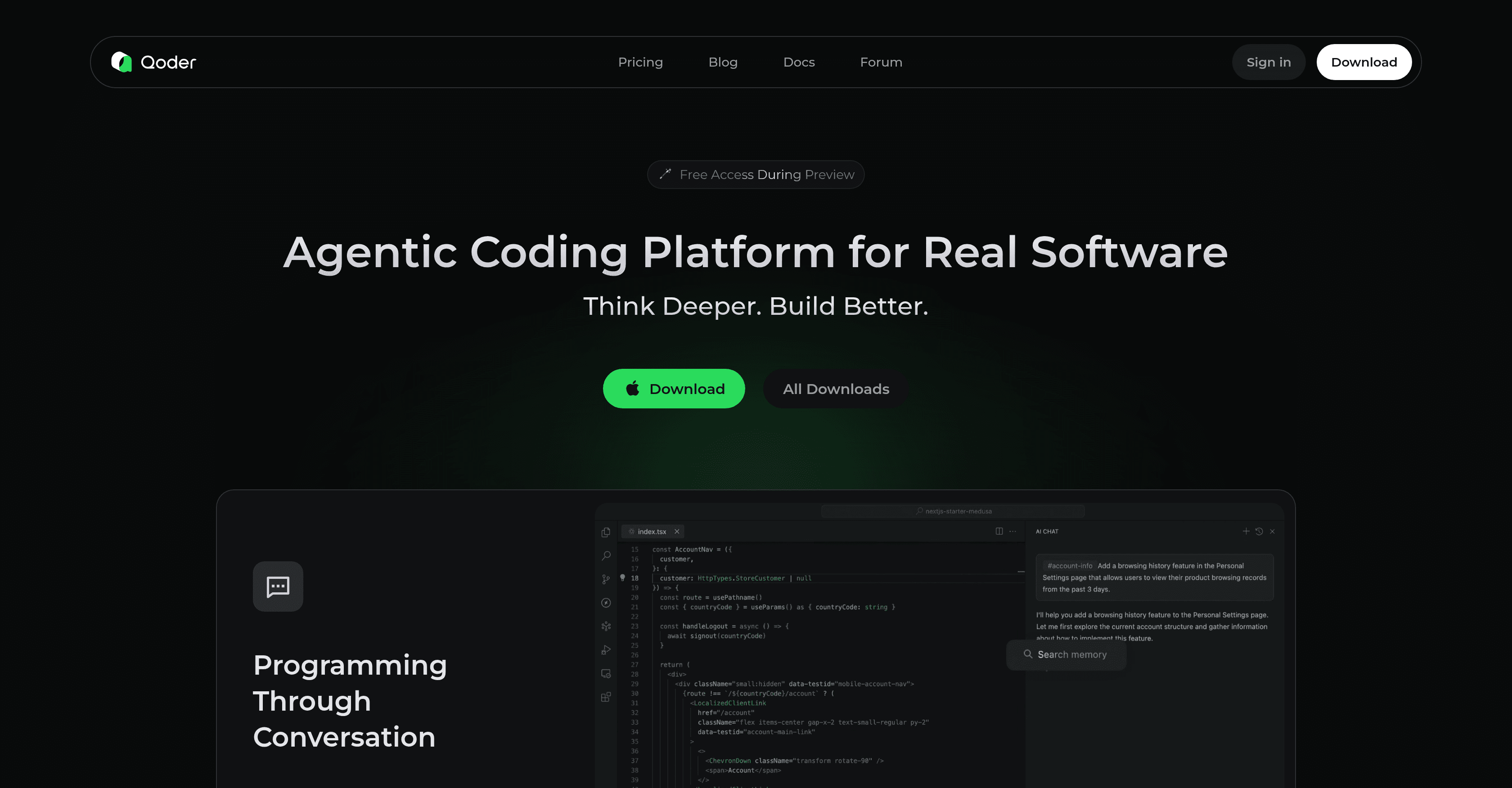 Qoder screenshot