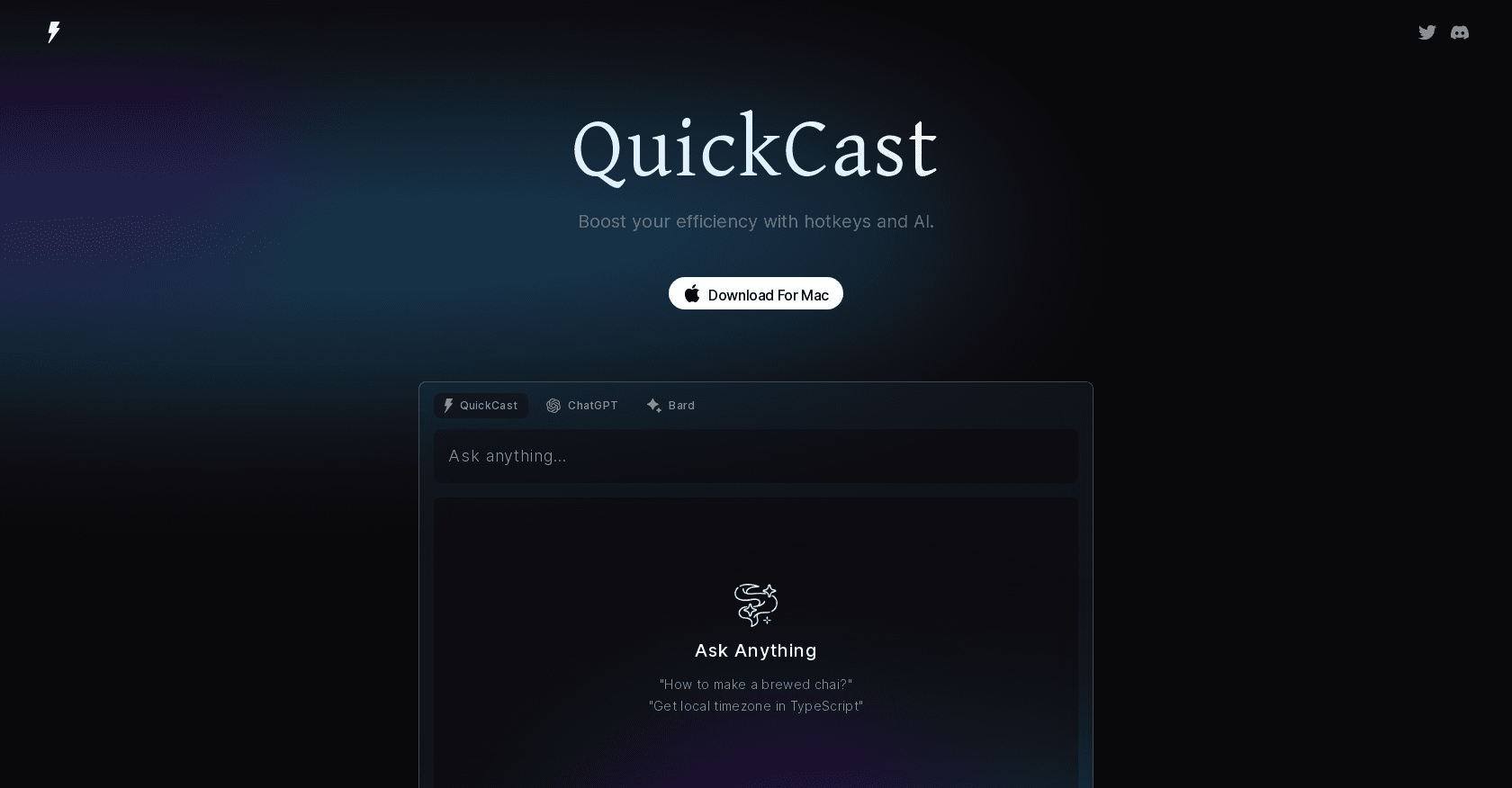 Quickcast screenshot