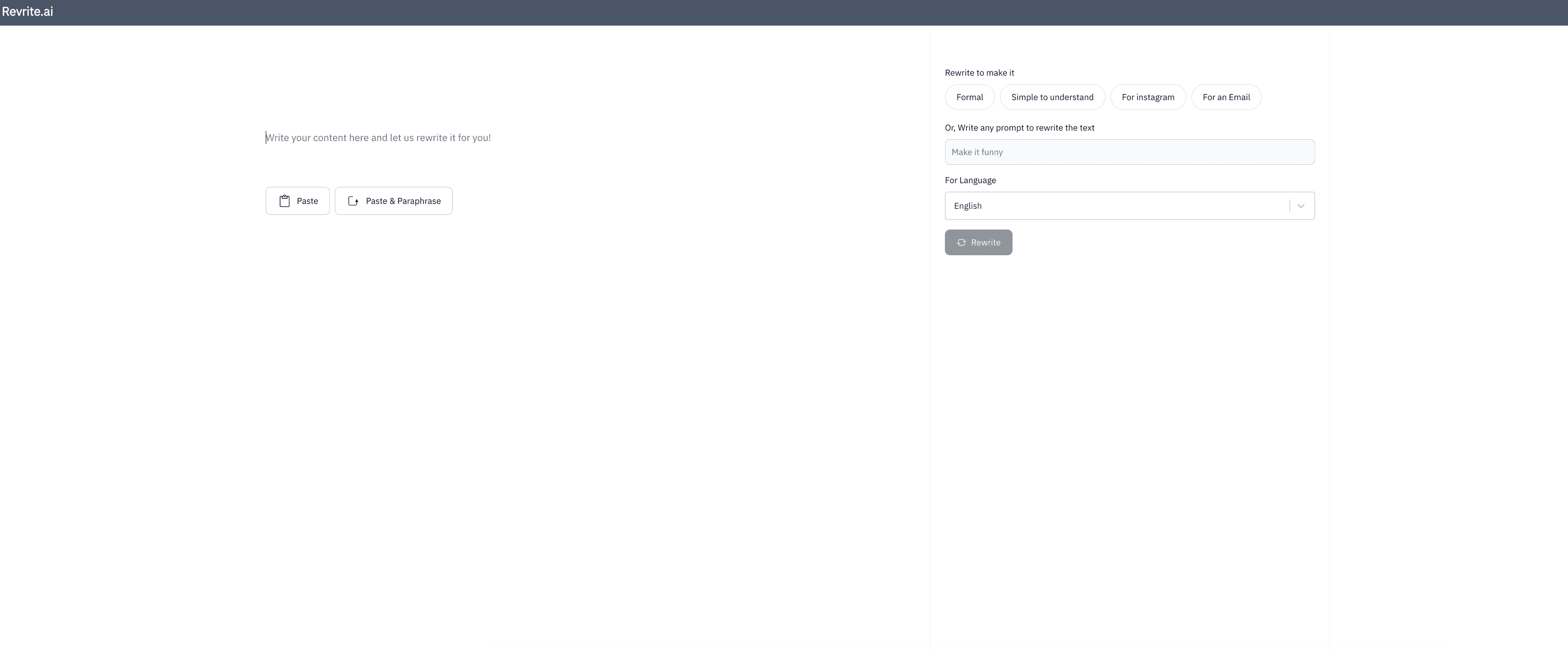 Revrite screenshot