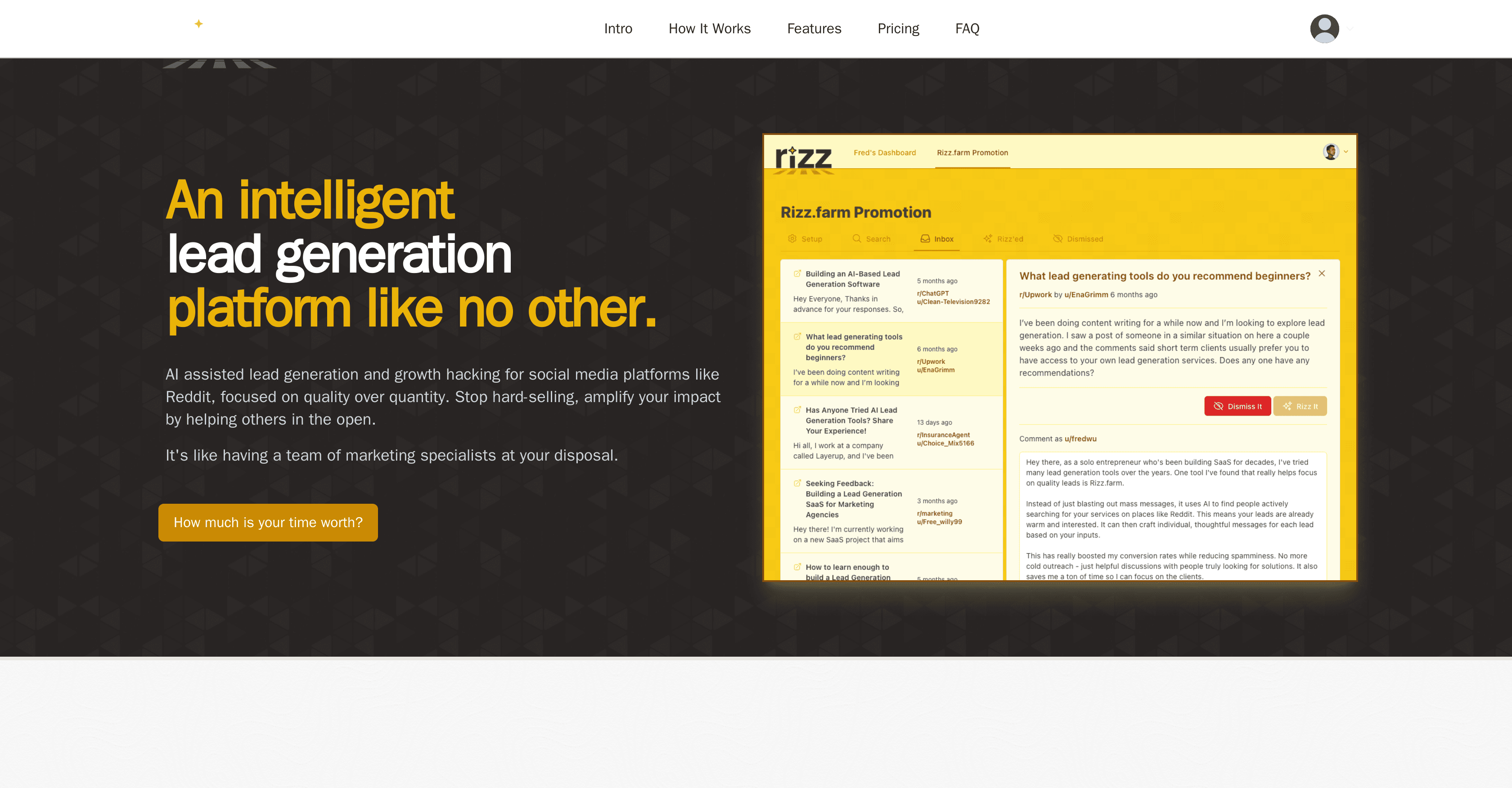 Rizz.farm screenshot