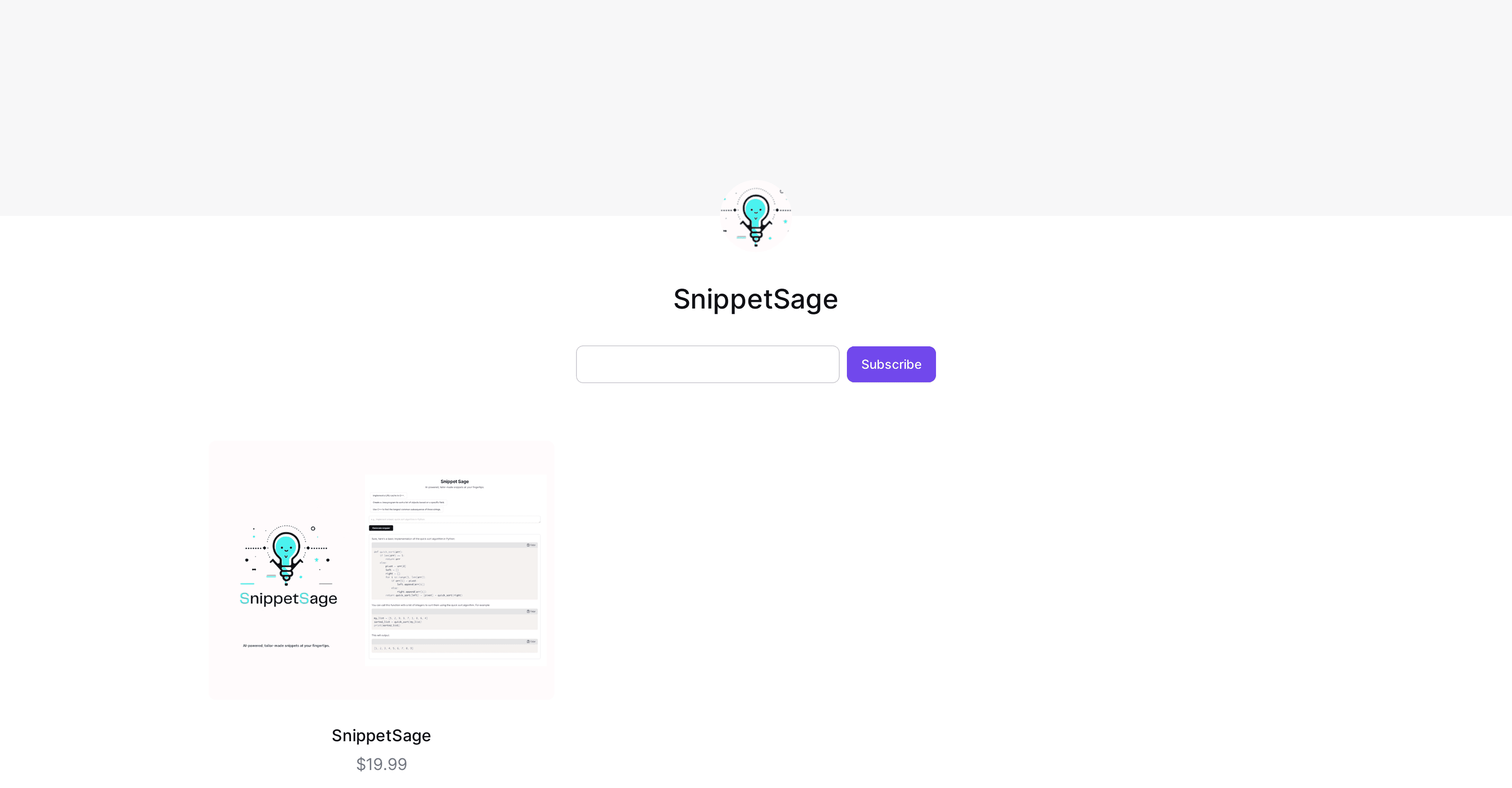 SnippetSage screenshot