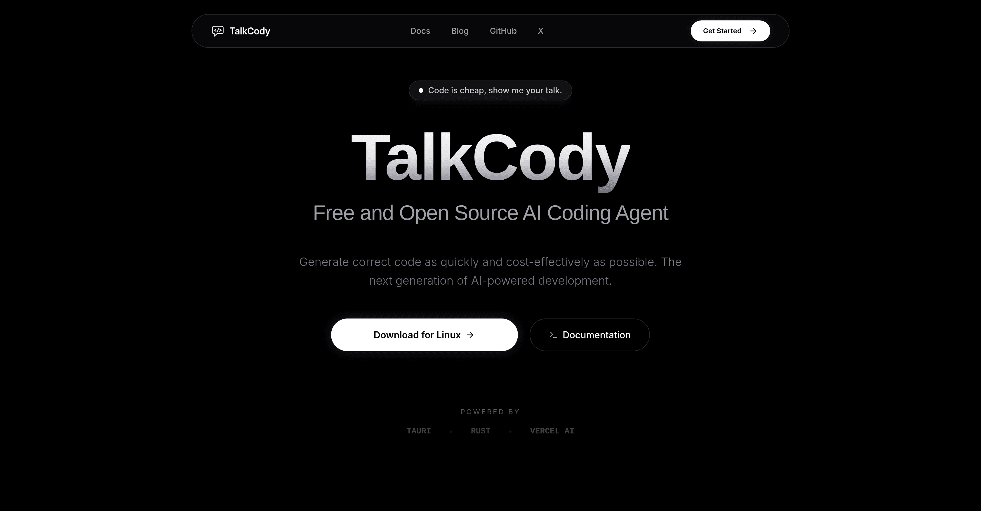 TalkCody screenshot