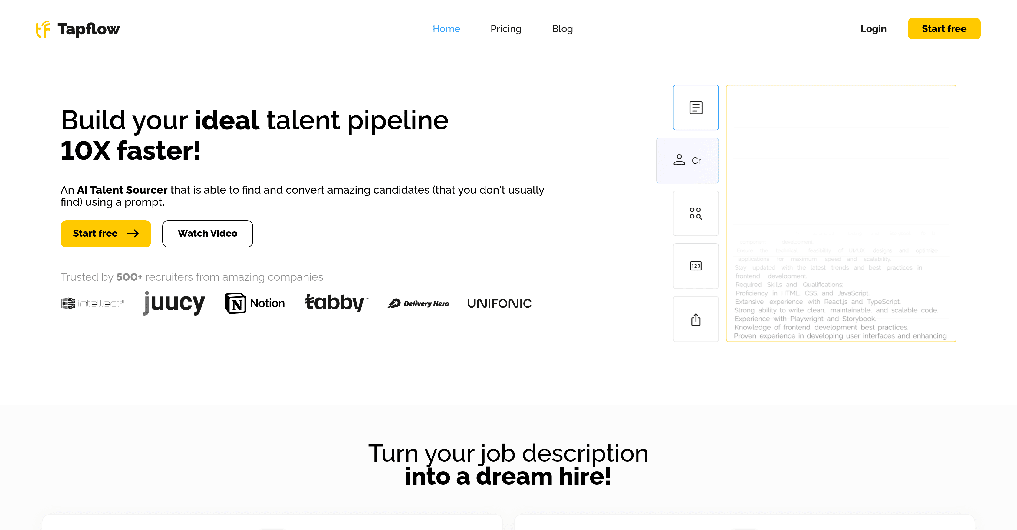 Tapflow screenshot