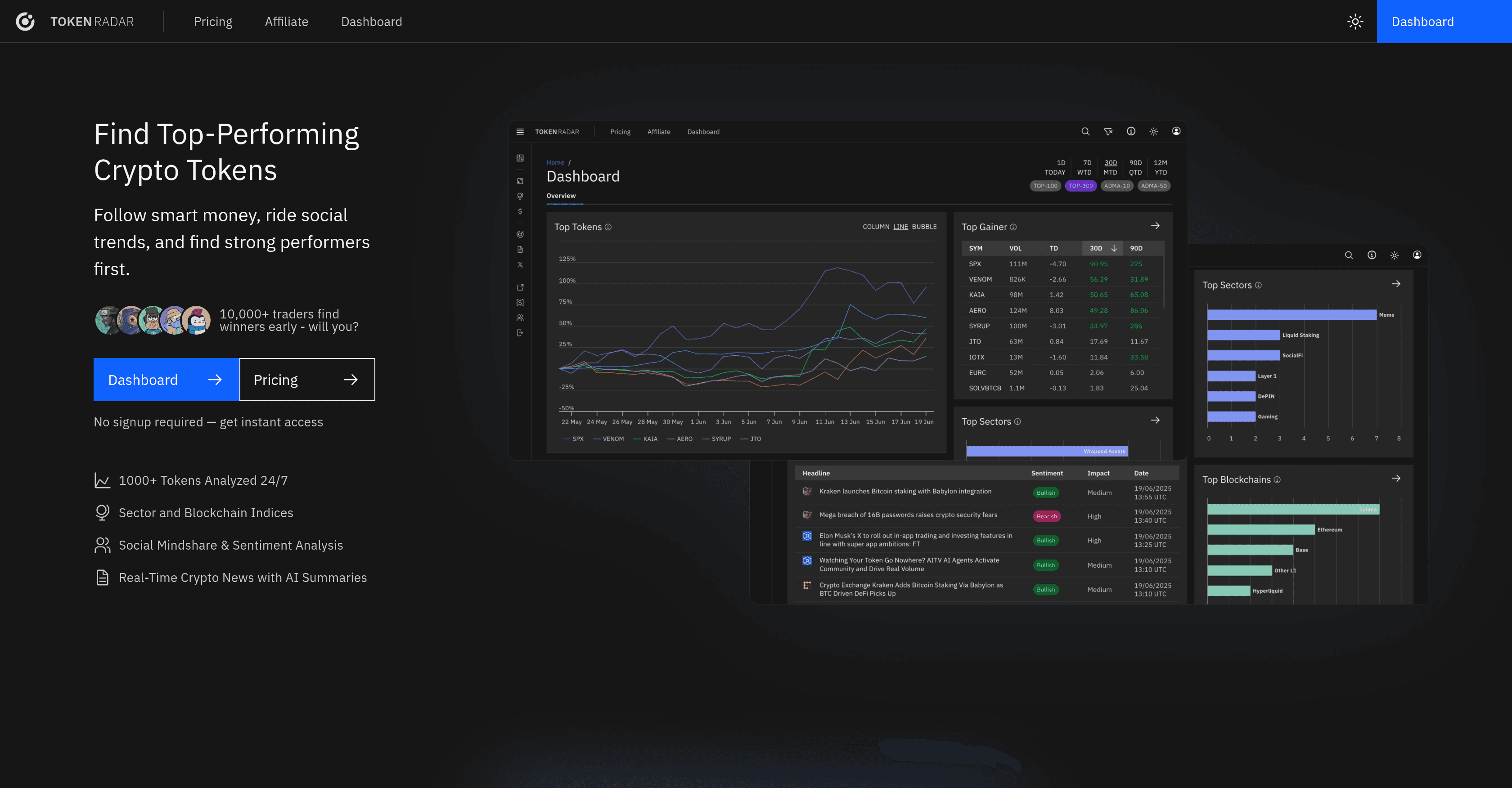 Token Radar screenshot