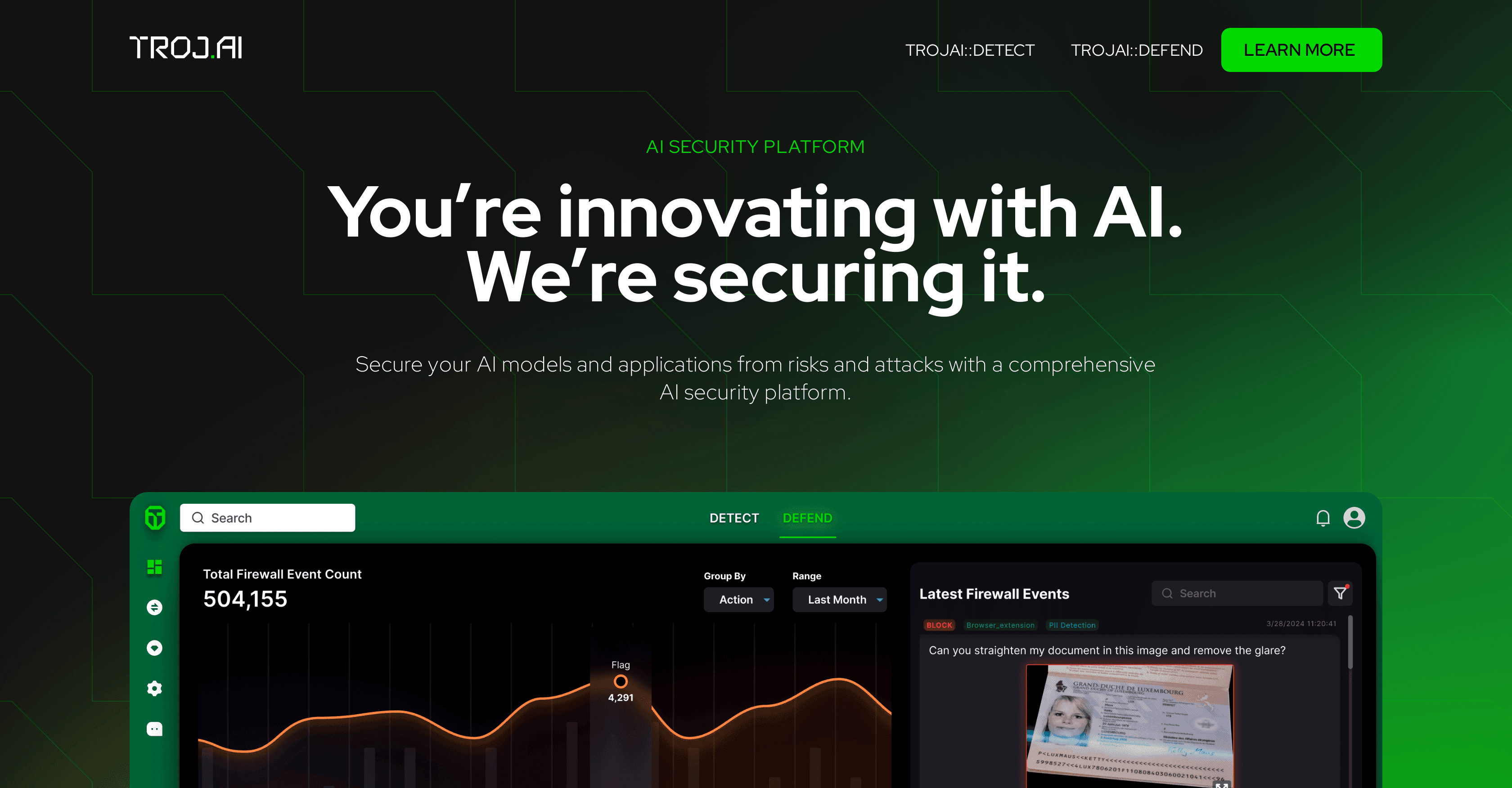 TrojAI screenshot