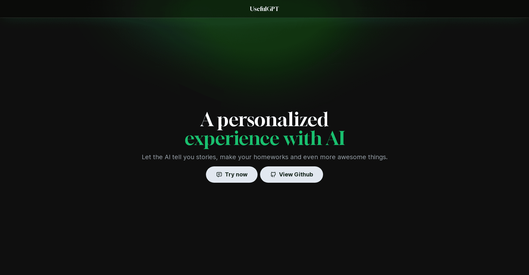 UsefulGPT screenshot