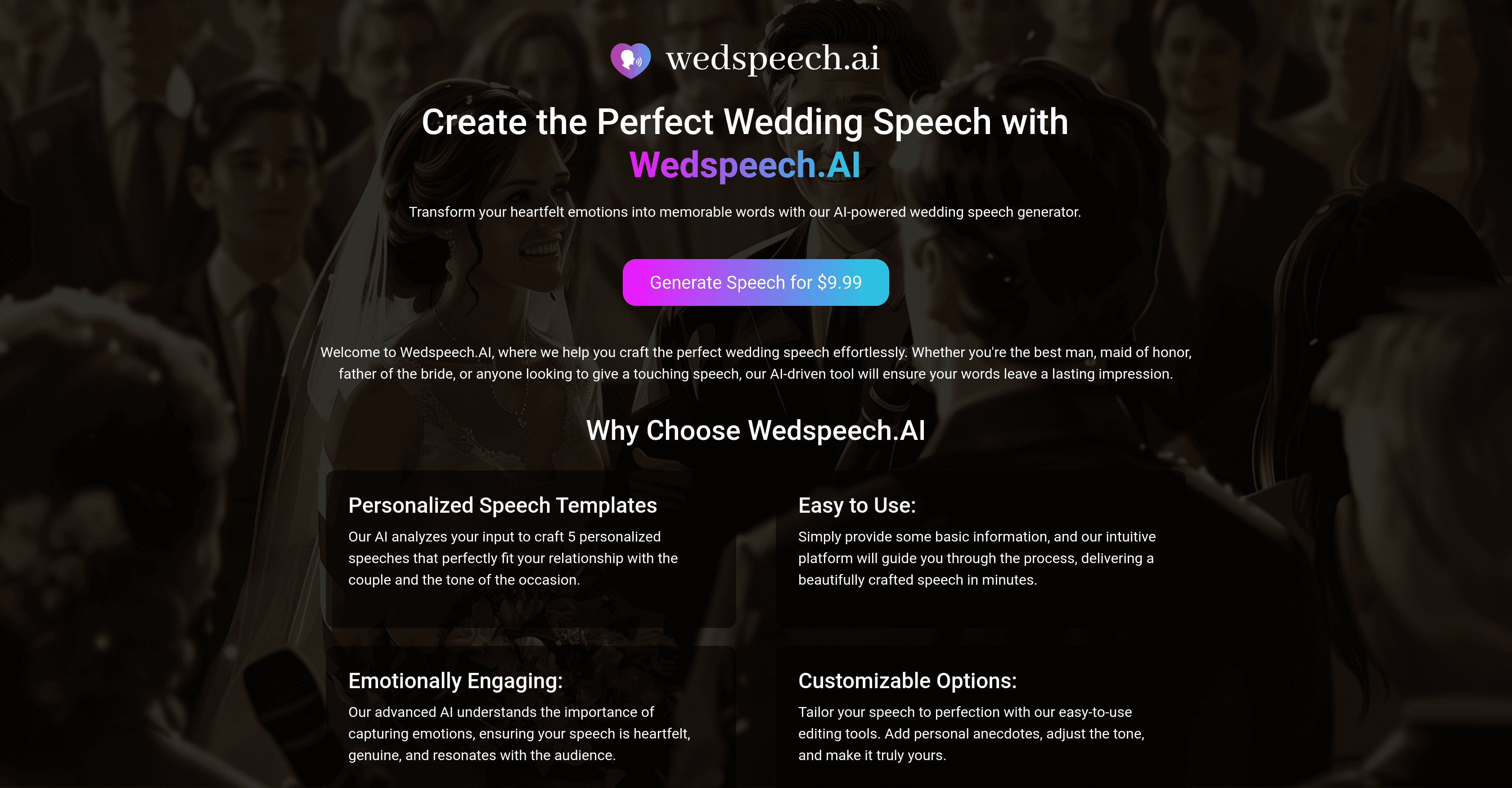 Wedspeech.AI screenshot