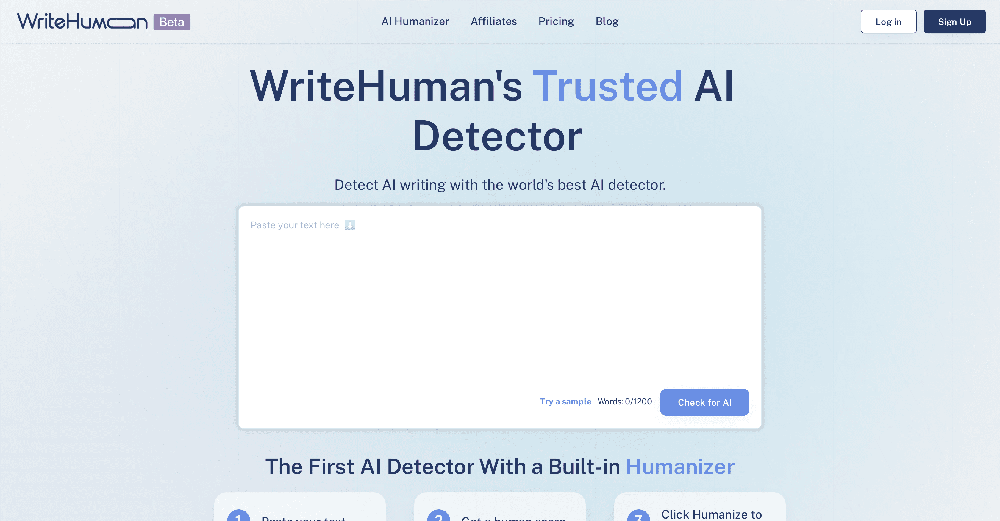 WriteHuman: AI Detector screenshot